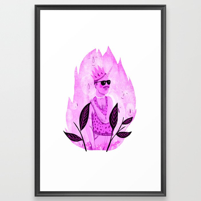queen freddy Framed Art Print