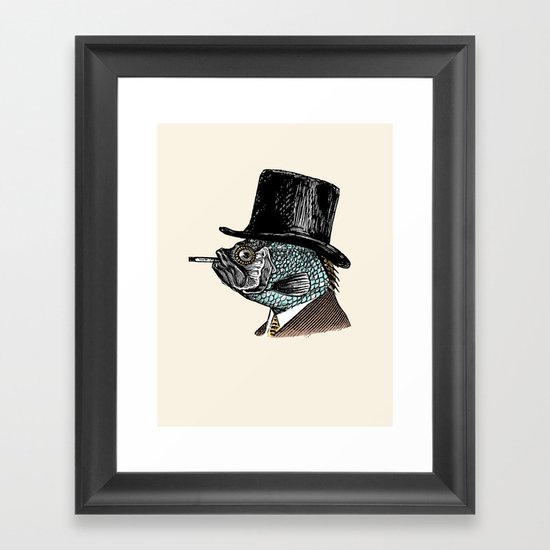 Mr. Fish Framed Art Print
