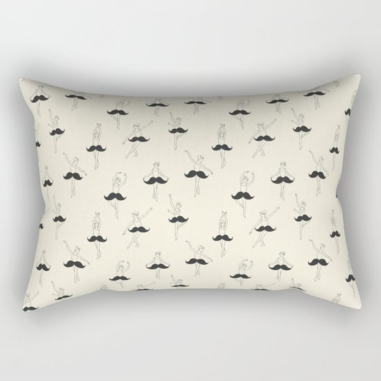 The Ballet of Mustache Rectangular Pillow