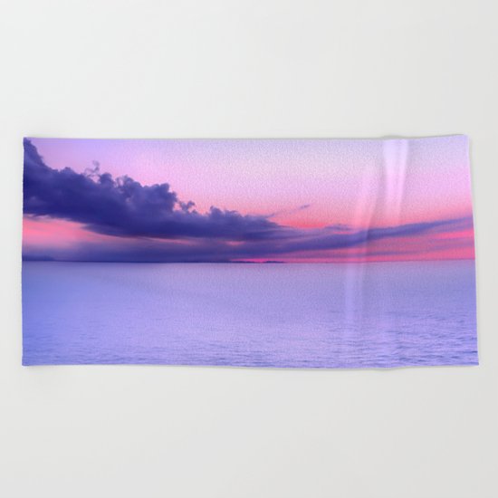 Sunset Indigo Mood Beach Towel