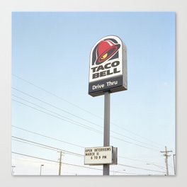 Taco Bell Drive Thru Canvas Print