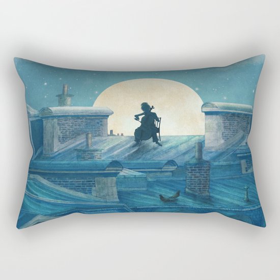 Rooftoppers - square format Rectangular Pillow