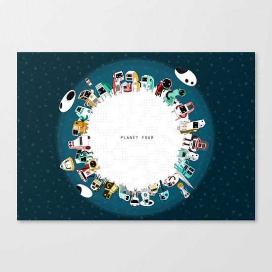 Planet Four Canvas Print