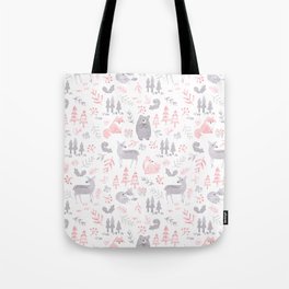 Woodland Forest Animals Tote Bag