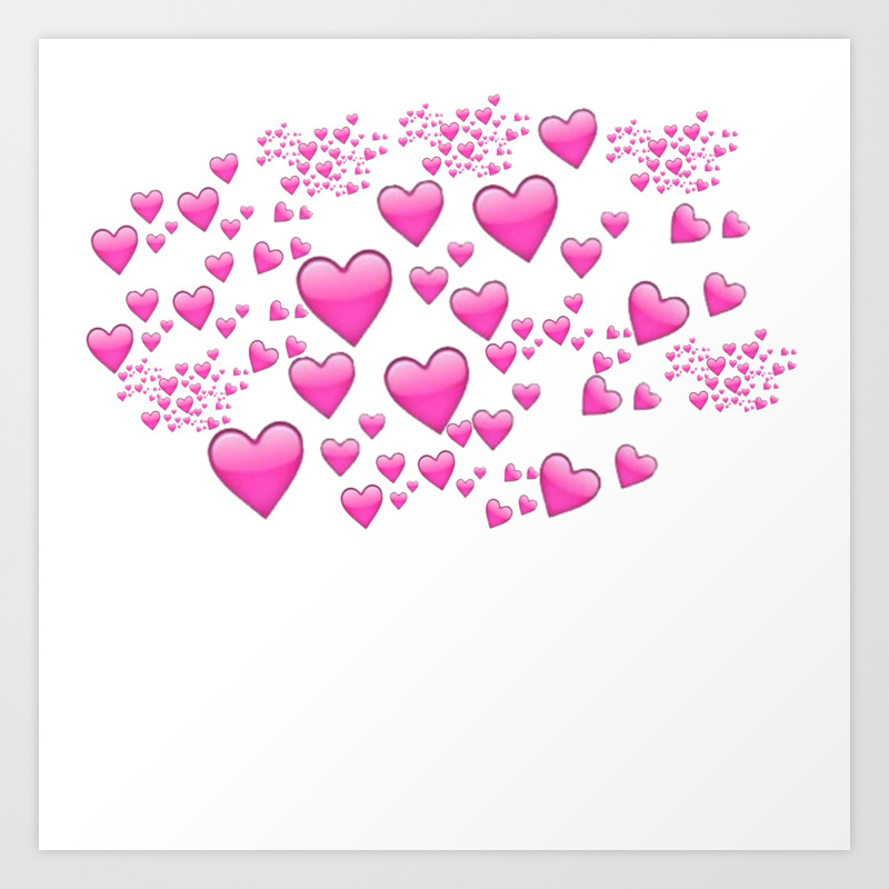 Pink Heart Emoji Collage Art Print By Larryniamlilo Society6 All products from emoji collage photo category are shipped worldwide with no additional fees. pink heart emoji collage art print by larryniamlilo