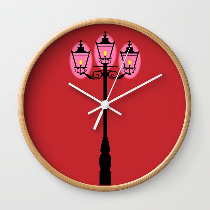 Victorian Street Light Wall Clock