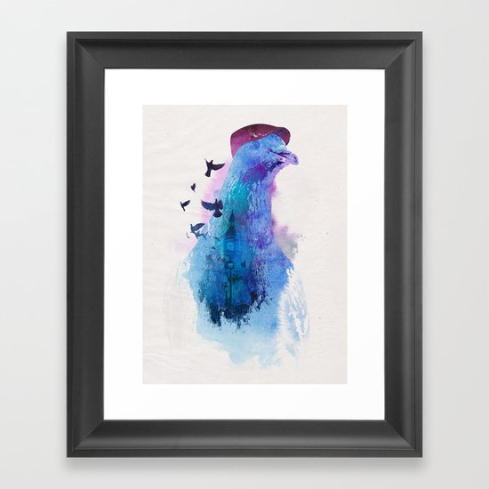 Everybody flies to London Framed Art Print