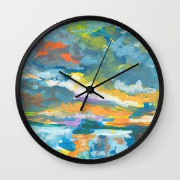 Dramatic Bay Wall Clock