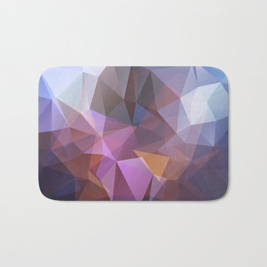 Abstract illustration of triangles polygon Bath Mat