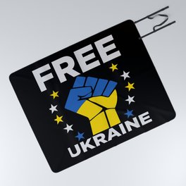Free Ukraine Stop War Picnic Blanket