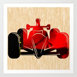 Formula Race Car Art Print