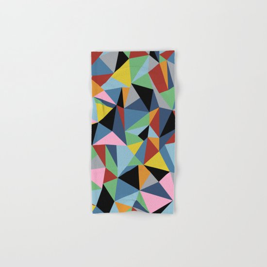 Ab Repeat Black Hand & Bath Towel