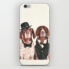 german short hair pointers - F.I.P. @ifitwags (The pointer brothers) iPhone Skin