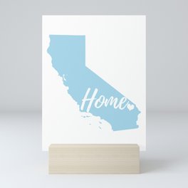 California State Home- Seafoam Blue Mini Art Print