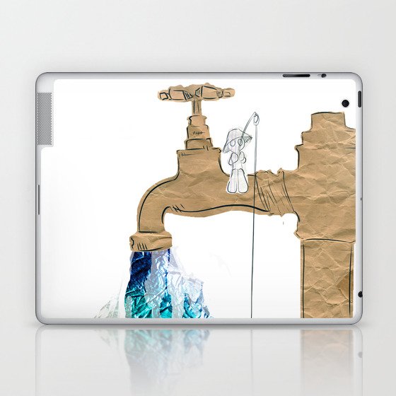 Paper Faucet Laptop & iPad Skin