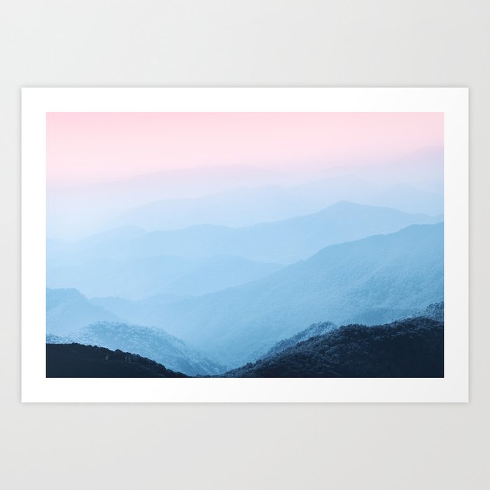 Epic Smoky Mountain Sunset - National Park Art Print