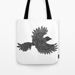 Flying Bird Papercut Design Tote Bag