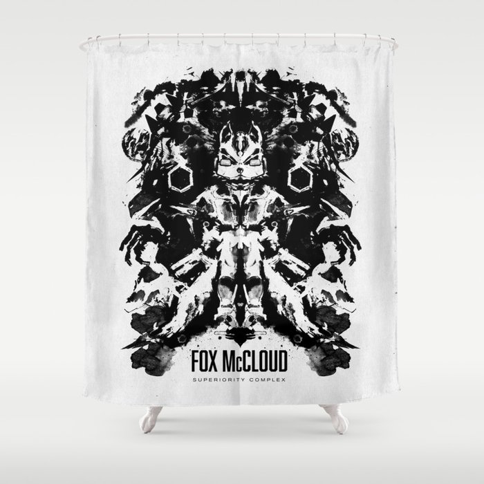 Fox Mccloud Star Fox Inspired Geek Psychological Inkblot Shower