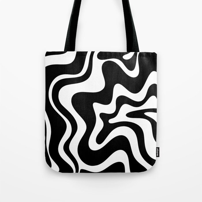 Black white online tote bags