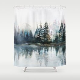 Snowflakes Shower Curtains For Any, Snowflake Fabric Shower Curtain
