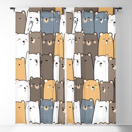 Adorable Bears pattern Blackout Curtain