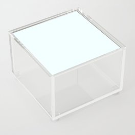 Azure Mist White Solid Color Popular Hues Patternless Shades of White Collection Hex #f0ffff Acrylic Box