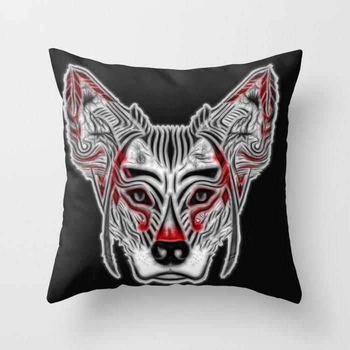 A Day in the Life of WolfPup Throw Pillow