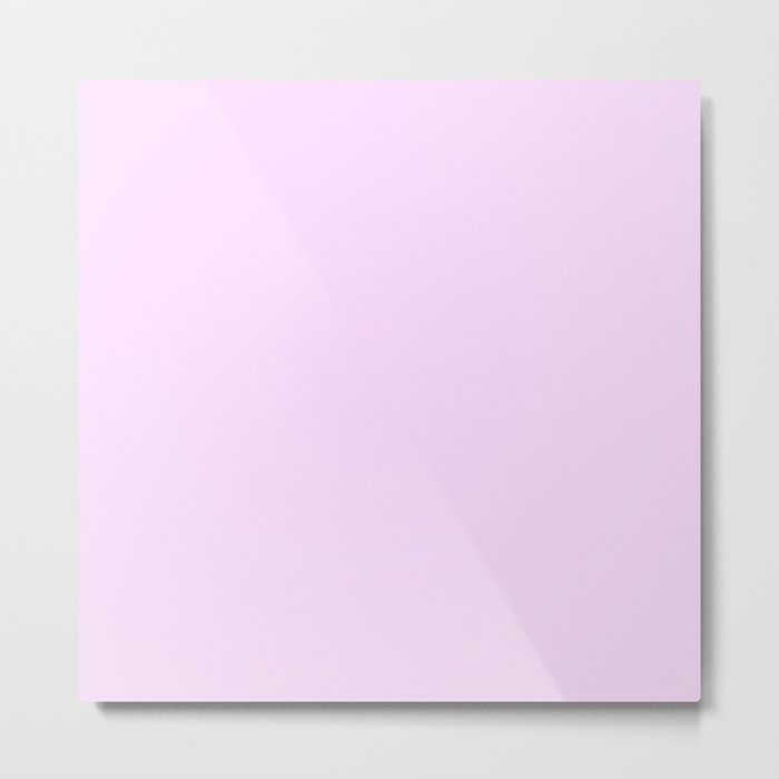 Solid Pale Pink Cotton Candy Color Metal Print