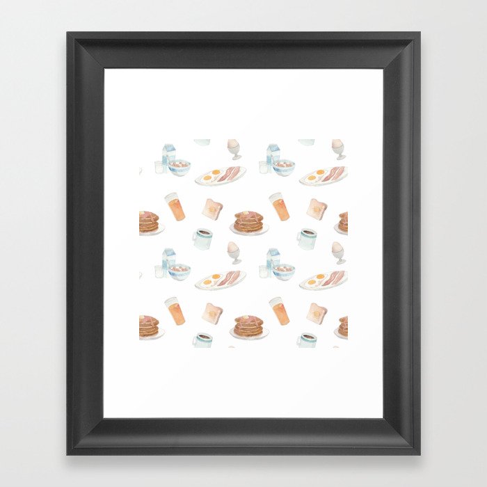 Breakfast Print Framed Art Print