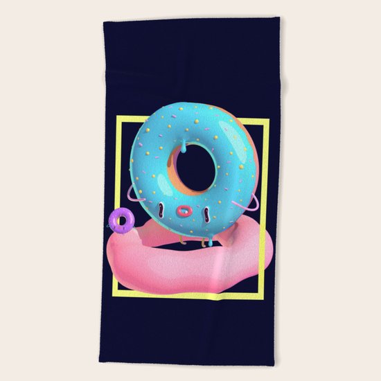 Donuts Beach Towel