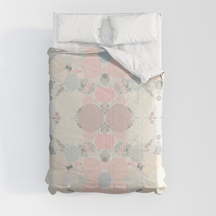 Pastel Neapolitan Circle Pattern Comforter