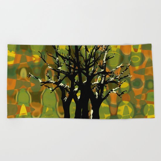 Tree Clusters Beach Towel
