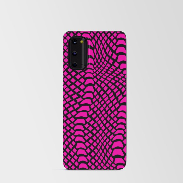 Neon Pink Snake Skin Pattern Android Card Case