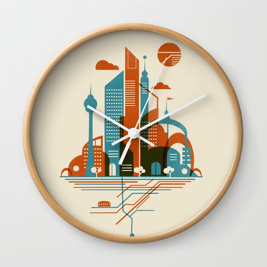 From the Subway to the Sky Wall Clock