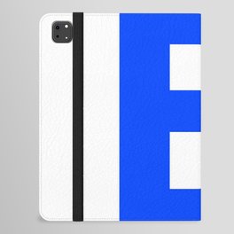 Letter B (Blue & White) iPad Folio Case