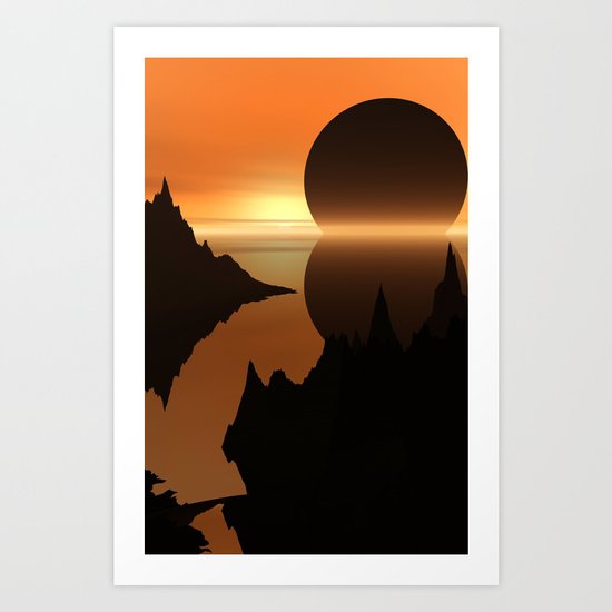 Sunset, Elsewhere Art Print