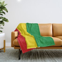 Flag of Ethiopia Ethiopian Rastafarian Flag Throw Blanket