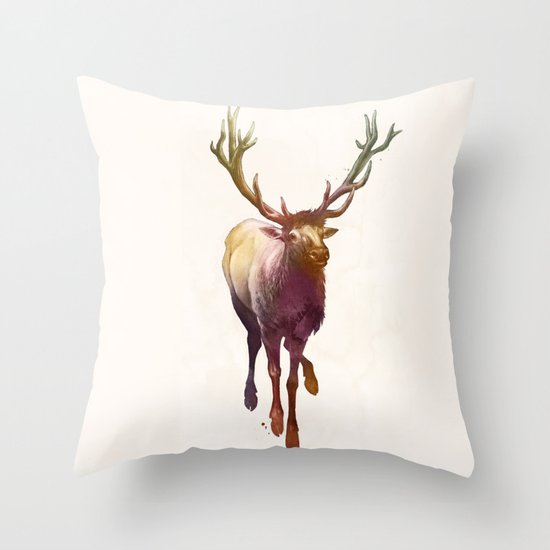 Elkish Throw Pillow