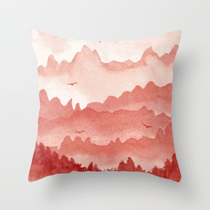 light red pillows