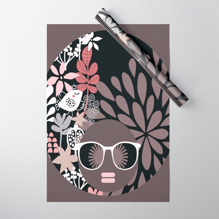 Society6afro Diva Sophisticated Lady Pale Pink Peach Taupe Gift Wrapping Paper By Beautifully Black By 2sweet4words Design Pack Of 5 Dailymail