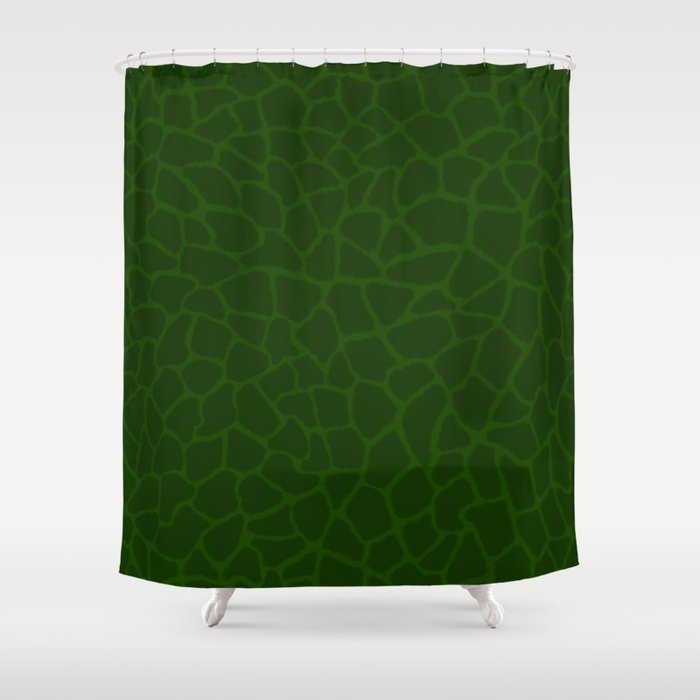 Mosaic Abstract Art Olive Shower Curtain