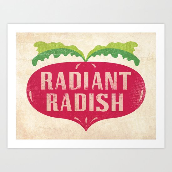 Radiant Radish Art Print