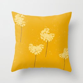 Dandelion Breezes Throw Pillow