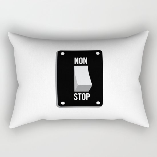 Never get turn off, R.I.P energy :( Rectangular Pillow