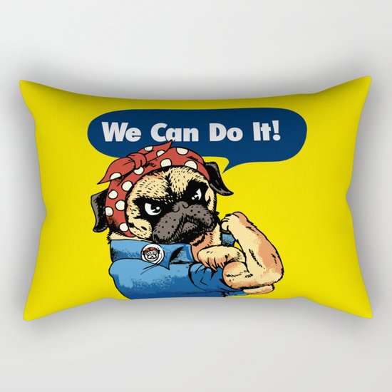 We Can Do It Rectangular Pillow