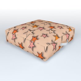 y2k-star pink Outdoor Floor Cushion
