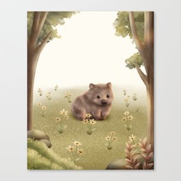 Brownie The Wombat Canvas Print