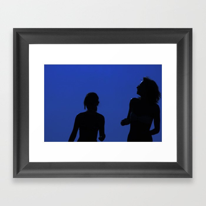 Two Girls In the Sun Framed Art Print