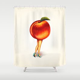 Peach Girl Shower Curtain