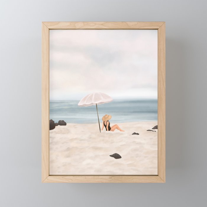 Beach Morning II Framed Mini Art Print